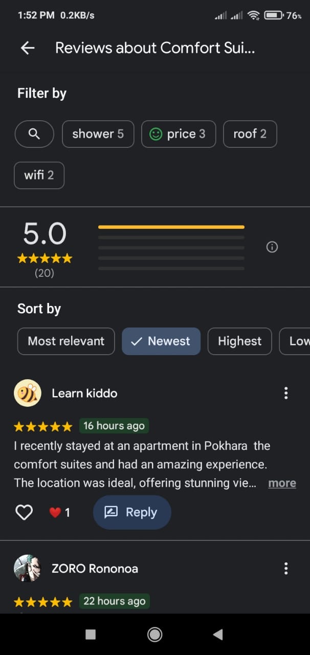 Apartment at Pokhara maps review summary